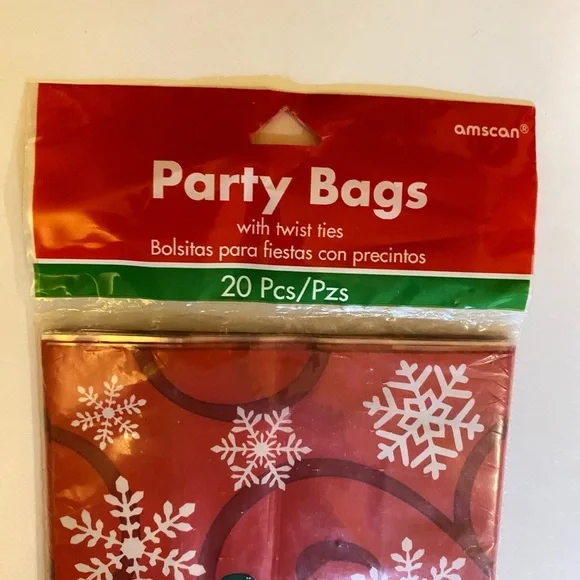Amscam 20 Count Small, Cello, Festive Snowman Party Bags/Treat Containers/Baking - Picture 2 of 7